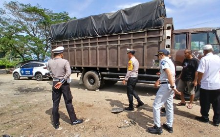 Giat Ops Keselamatan Toba 2025 Berjalan Lancar, Polres Madina Cek Kelayakan Kenderaan