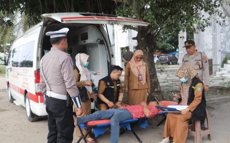 Sopir Angkutan Umum di Langkat Diperiksa Kesehatannya