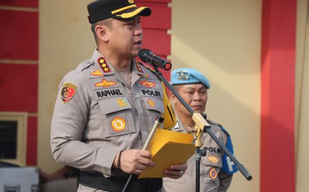 Kapolresta Deliserdang Pimpin Upacara Kenaikan Pangkat Luar Biasa