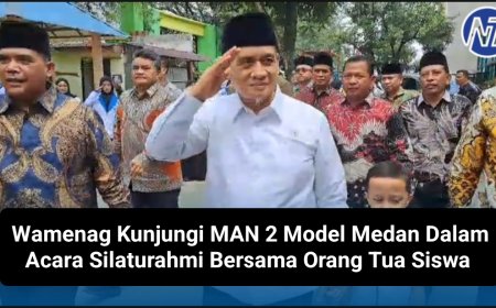 Wamenag Kunjungi MAN 2 Model Medan Dalam Acara Silaturahmi Bersama Orang Tua Siswa