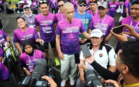 Pemprovsu Dukung Adhyaksa International Run 2025, Kadis Ilyas Sitorus: Kita juga Berbagi ke Masyarakat Kurang Mampu