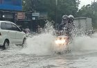 Akibat Drainase Buruk, Jalanan Depan kantor DPUTR Pemalang Tergenang Banjir