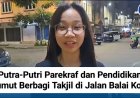 Putra-Putri Parekraf dan Pendidikan Sumut Berbagi Takjil di Jalan Balai Kota