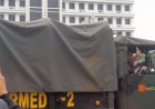 Massa Aksi di Medan yang Menolak Revisi UU TNI Nyaris Hadang Truk Yon Armed, Sopir Angkat Jempol