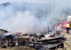 Dua Rumah Semi Permanen di Ajibata Hangus dilahap si Jago Merah