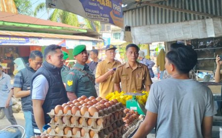 Pastikan Stok dan Harga Pangan Aman, Satgas Pangan Polres Langkat Monitoring Pasar
