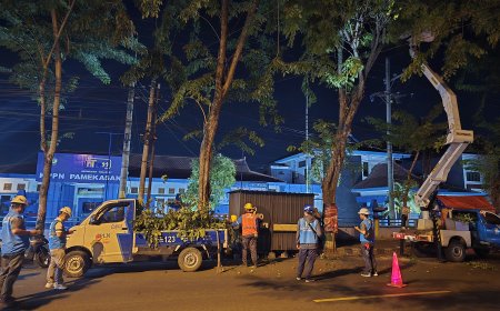 PLN UP3 Madura Terus Tingkatkan Perawatan Jaringan Selama Ramadan. (Foto: Idrus Habibi)