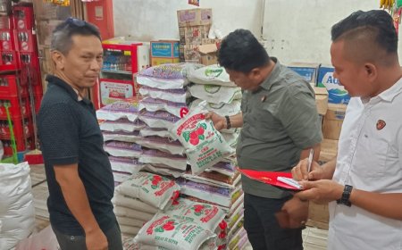 Tim Satgas Pangan Polres Palas Monitoring dan Awasi Ketersediaan dan Harga Bapokting, BBM dan LPG