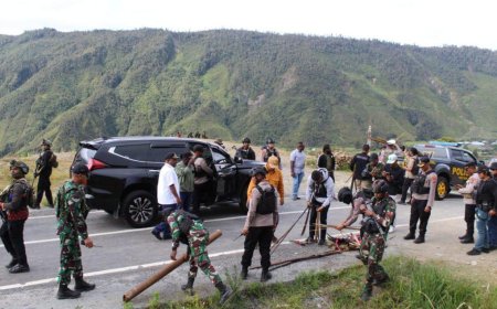 Pasca-Perang Suku, Aparat Gabungan TNI-Polri Gelar Razia Skala Besar di Puncak Jaya Papua