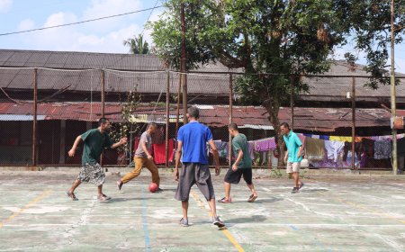 Pasien Disabilitas Mental RSJ Prof dr M Ildrem Berlatih Fokus Lewat Futsal