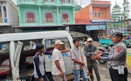 Satlantas Polres Palas Sosialisasikan Mudik Aman ke Supir dan Masyarakat