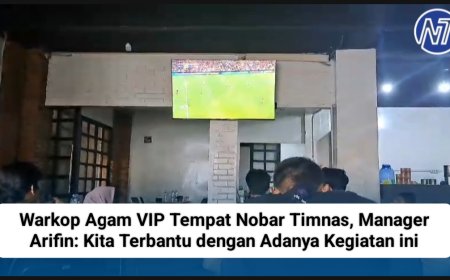 Warkop Agam VIP Tempat Nobar Timnas, Manager Arifin: Kita Terbantu dengan Adanya Kegiatan ini