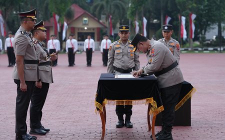 Polda Sumut Gelar Sertijab, Kapolda: Ini Dinamika Penyegaran dan Peningkatan Kinerja