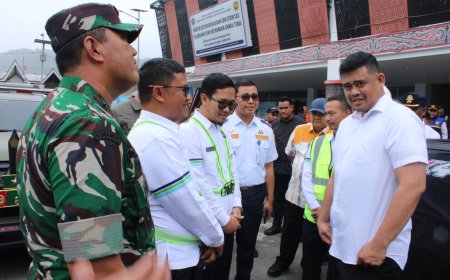 Gubsu Bobby Nasution Tinjau Kesiapan dan Kelayakan Kapal di Ajibata Danau Toba