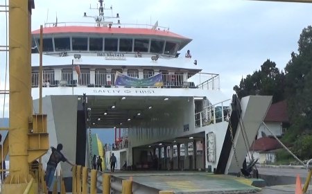 Pelabuhan Ajibata ke Pulau Samosir Sepi Jelang Lebaran