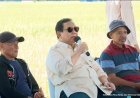 Hadiri Panen Raya, Prabowo Subianto Bilang Tanpa Pangan Tak Ada Negara