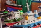 Berawal dari Hobi, Pembuat Miniatur Kapal Remot di Pemalang Kini Kebanjiran Orderan