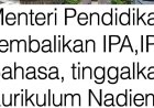 Abdul Mu’ti Kembalikan Kurikulum IPA, IPS dan Bahasa, Warganet: Pendidikan Tergantung Menterinya
