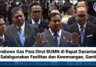 Prabowo Gas Para Dirut BUMN di Rapat Danantara: Salahgunakan Fasilitas dan Kewenangan, Ganti!