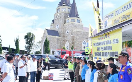 Wakil Bupati Samosir Cek Kesiapan Personel di Pos Pelayanan Libur Lebaran