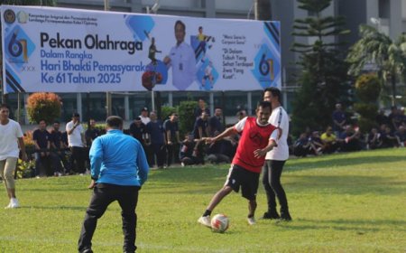 Lapas Cipinang Gelar Pekan Olahraga Hari Bhakti Pemasyarakatan ke-61