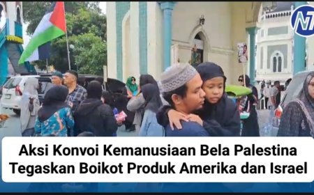 Aksi Konvoi Kemanusiaan Bela Palestina Tegaskan Boikot Produk Amerika dan Israel