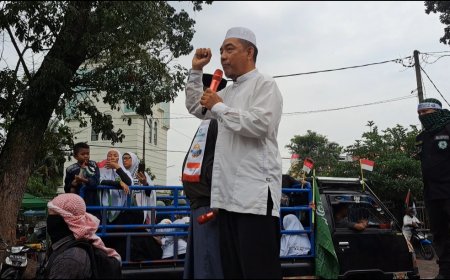 Massa Konvoi Aksi Bela Palestina Minta Presiden Putuskan Hubungan Diplomatik dengan Amerika dan Israel