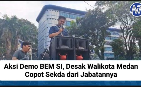 Aksi Demo BEM SI, Desak Walikota Medan Copot Sekda dari Jabatannya
