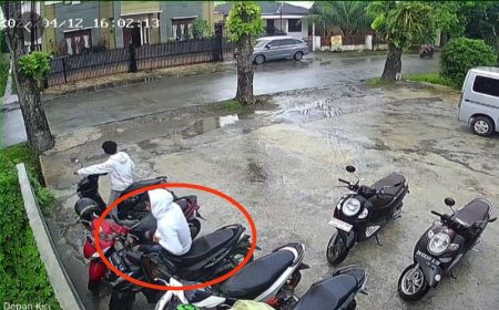 Hitungan Detik, Kawanan Maling Gondol Sepeda Motor Fotografer di Medan