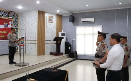 Kabag Ops Polres Tapteng Diganti Oleh Nama Baru, Kapolres: Ini Jadi Momentum Penting