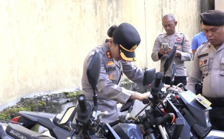 AKBP Sah Udur Cek Kesiapan Almatsus dan Randis Sat Samapta Polres Siantar