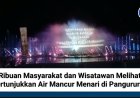 Ribuan Masyarakat dan Wisatawan Melihat Pertunjukkan Air Mancur Menari di Pangururan