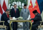 Tanda Tangan 12 MoU Strategis Indonesia-Tiongkok Disaksikan Presiden Prabowo dan PM China Li Qiang