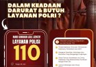 Layanan Polisi 110, Polda Sumut: Siaga 24 Jam, Bebas Pulsa dan Responsif