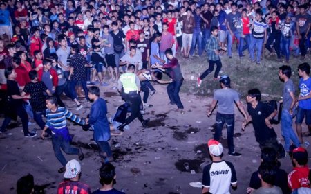 Tawuran Warga, Satu Orang Alami Luka Bacok