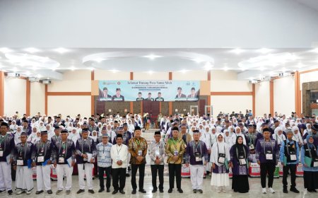 360 Jemaah Haji Kloter 9 Embarkasi Medan Diberangkatkan ke Tanah Suci