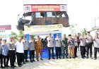 Monumen Laka Lantas di Depan Polsek Julok, Pengingat Masyarakat Agar Selalu Hati-hati saat Berkendara