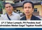 LP 3 Tahun Lumpuh, PH Pendeta Asaf: Polrestabes Medan Gagal Tegakan Keadilan