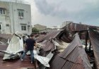 Angin Puting Beliung di Medan, Puluhan Rumah Rusak Ringan, Seng Beterbangan