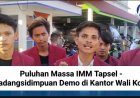 Puluhan Massa IMM Tapsel - Padangsidimpuan Demo di Kantor Wali Kota