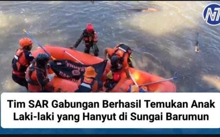 Tim SAR Gabungan Berhasil Temukan Anak Laki-laki yang Hanyut di Sungai Barumun