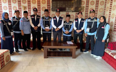 Tim Pengawas Haji Kunjungi Jemaah Calon Haji Kloter 22 KNO