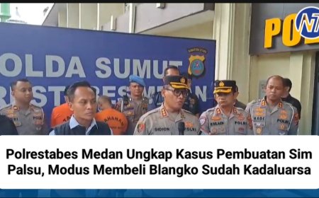Polrestabes Medan Ungkap Kasus Pembuatan Sim Palsu, Modus Membeli Blangko Sudah Kadaluarsa
