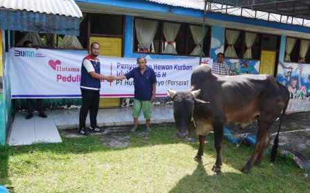 Idul Adha 2025, Hutama Karya Wujudkan Harmonisasi Pembangunan Infrastruktur dan Soaial Melalui Penyaluran 229 Hewan Kurban