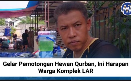 Gelar Pemotongan Hewan Qurban, Ini Harapan Warga Komplek LAR