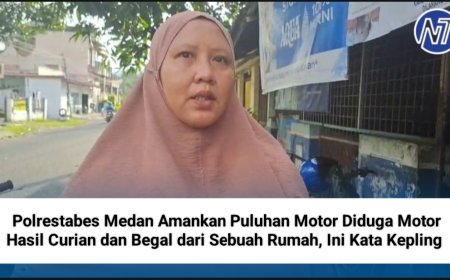 Polrestabes Medan Amankan Puluhan Motor Diduga Motor Hasil Curian dan Begal dari Sebuah Rumah, Ini Kata Kepling
