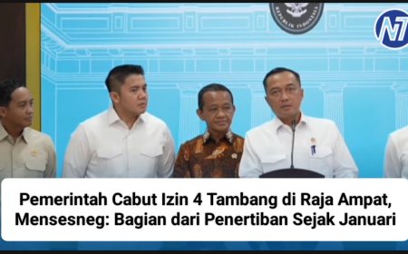 Pemerintah Cabut Izin 4 Tambang di Raja Ampat, Mensesneg: Bagian dari Penertiban Sejak Januari