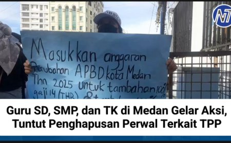 Guru SD, SMP, dan TK di Medan Gelar Aksi, Tuntut Penghapusan Perwal Terkait TPP