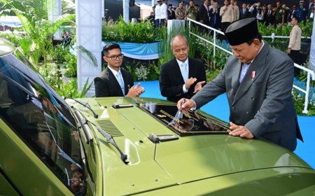 Era Baru Pertahanan Ramah Lingkungan, Presiden Prabowo Resmikan Peluncuran Kendaraan Listrik Taktis PANDU