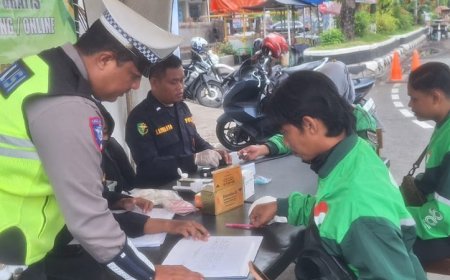 Peduli Kesehatan Masyarakat, Polres Pemalang Gelar Pelayanan Kesehatan Gratis bagi Driver Ojol